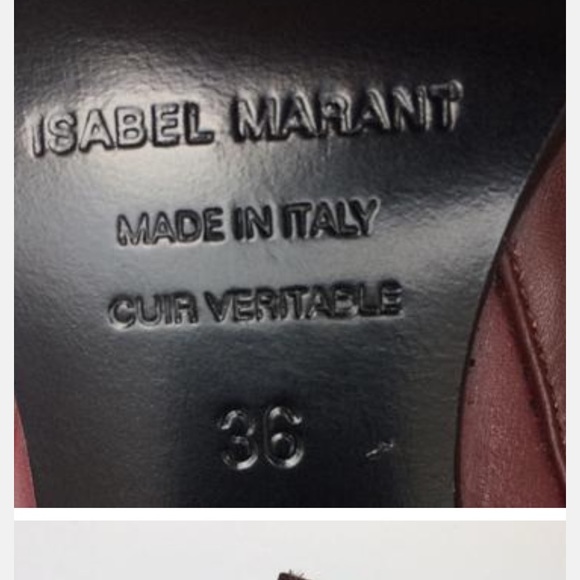 ✨HP✨ Isabel Marant beautiful burgundy leather boots - Picture 7 of 7